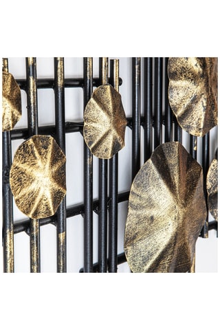 Decoração de parede Mihrimah 113 x 7 x 44 cm - Preto e dourado