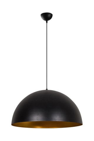 Candeeiro suspenso Sivani Preto e dourado