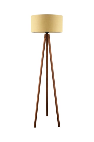 Lampada da terra treppiede - Beige e marrone - 40 W