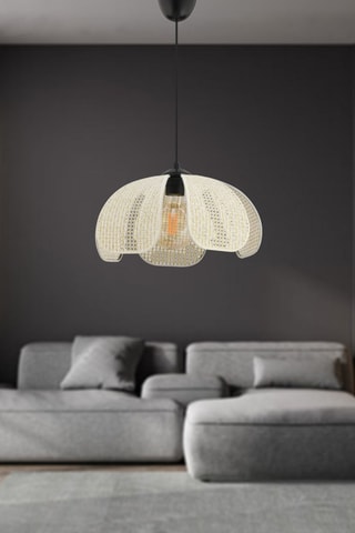 Lampadario - Avorio e nero - 40 W