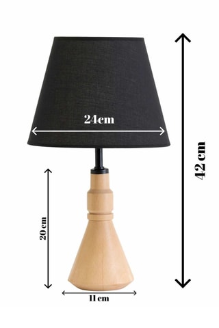 Lampada da tavolo - Nero e beige