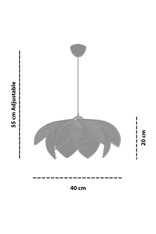 Lampadario - Beige ed ecrù - 40 W