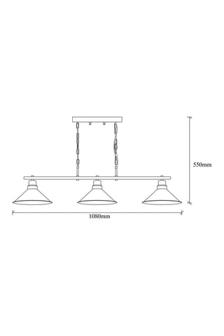 Lampadario Sivani - Nero - 3 x 100 W