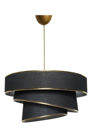 Lampadario Couper - Nero e dorato - 60 W