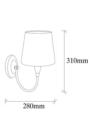 Applique Prado - Bianco e dorato - 40 W
