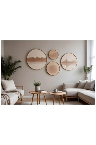 4 quadri in legno - 45 x 45 cm/36 x 36 cm/27 x 27 cm/18 x 18 cm