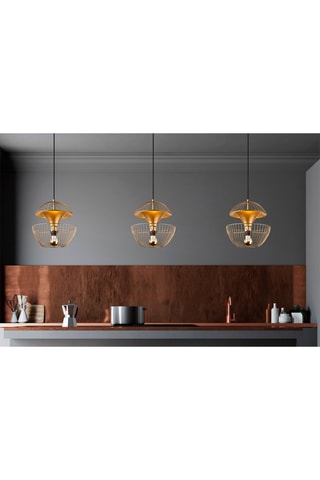 Lampadario - Dorato e nero - 40 W