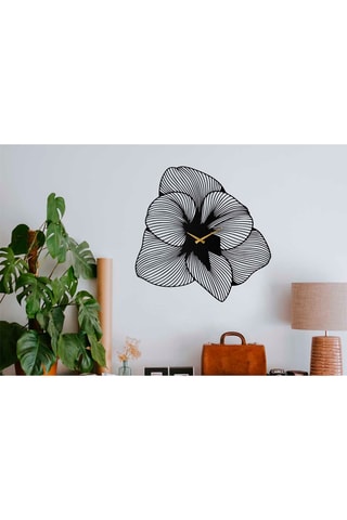 Orologio Azalea - 70 x 70 cm - Nero