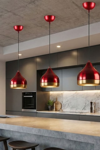 Lampadario - Rosso - 40 W