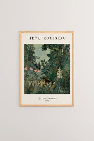 Quadro “The Equatorial Jungle 1909” Henri Rousseau - 33 x 43 cm