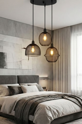 Lampadario - Nero - 3 x 40 W