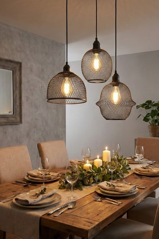 Lampadario - Nero - 3 x 40 W