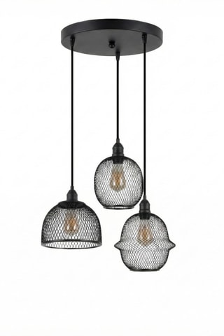 Lampadario - Nero - 3 x 40 W