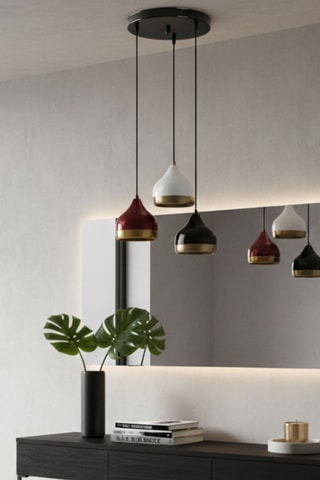 Lampadario - Multicolore - 3 x 40 W