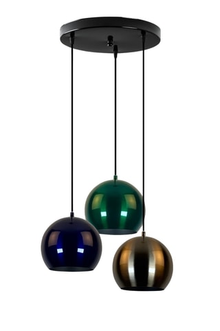 Lampadario - Dorato e verde chiaro - 3 x 40 W