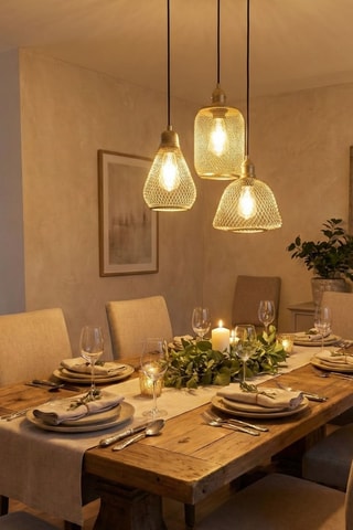 Lampadario - Dorato - 3 x 40 W