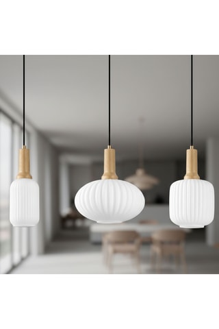 Candeeiro suspenso - Dourado - 3 x 40 W