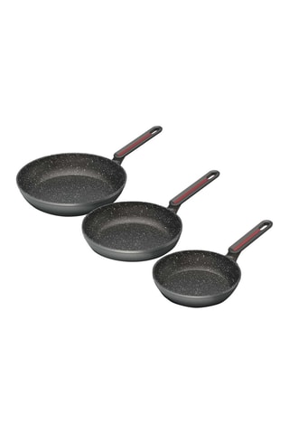 3 Koekenpannen van Gesmeed Aluminium Silver 18/22/26 cm - 1,7 l