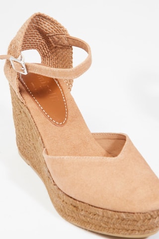 Alpargatas de cuña Dhallia - Beige