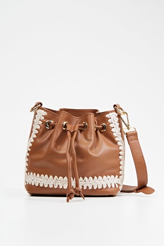 Bolso saco de piel Isalys - Coñac