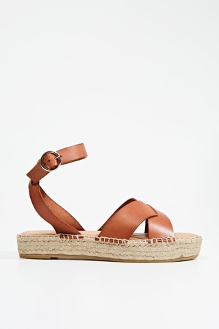 Sandalias de piel Rozenette - Camel