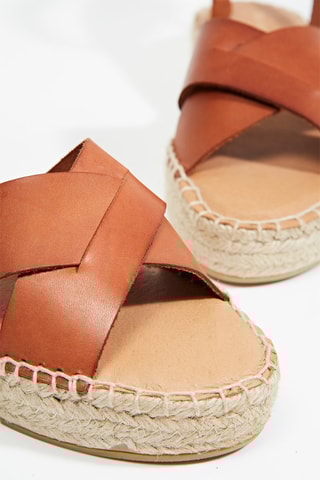 Sandalias de piel Rozenette - Camel