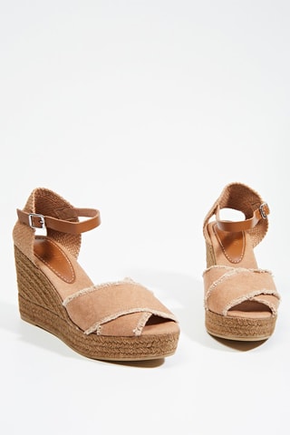 Sandalias de cuña Daishie - Beige