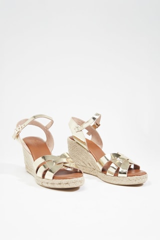 Sandalias de cuña Ibis - Dorado