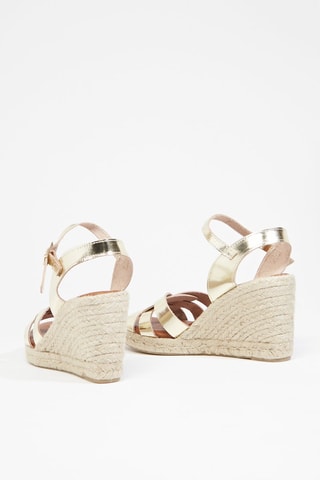 Sandalias de cuña Ibis - Dorado