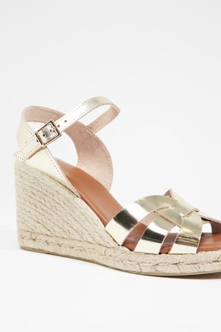 Sandalias de cuña Ibis - Dorado