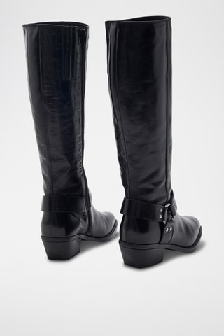 Botas de piel bovina Delta - Negro