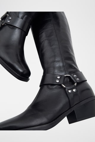Botas de piel bovina Delta - Negro