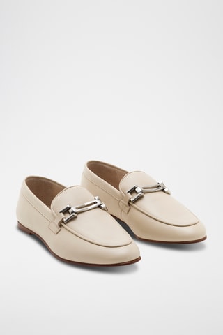 Mocasines de piel Johanna - Crudo