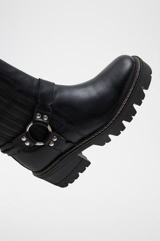 Botines Chelsea de piel Joey - Negro