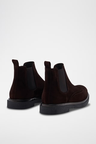 Botines Chelsea de piel Gabin - Marrón oscuro