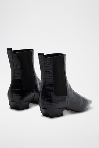 Botines Chelsea de piel Key - Negro