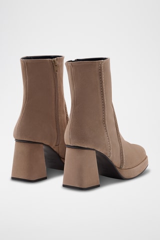 Botines de piel Lotenia - Topo