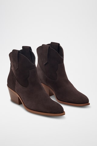 Botines de piel Mendocino - Marrón