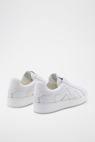 Zapatillas de piel bovina Clelia - Blanco
