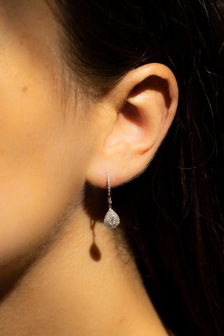 Boucles d'oreilles Princesse Stella Or blanc et diamants