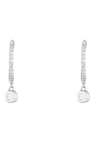 Créoles Charms Or blanc et diamants