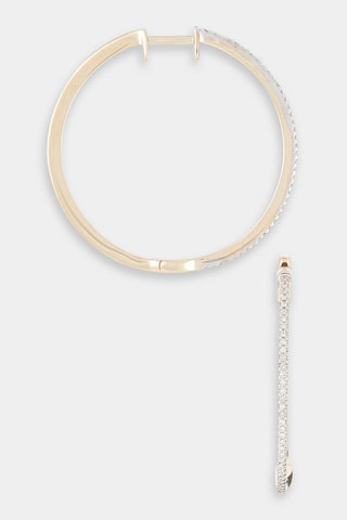 Créoles Elégantes Or jaune et diamants