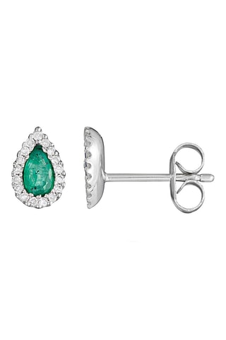 Puces Sunbury -  Or blanc, diamants et émeraudes