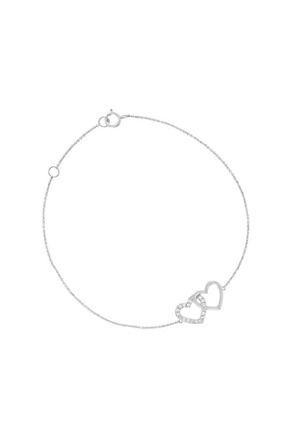 Bracelet Jamais sans toi - Or blanc et diamants