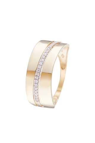 Ring Madison Geelgoud en Diamanten