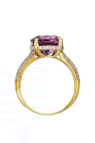 Ring Maitland Geelgoud, Diamanten en Amethist