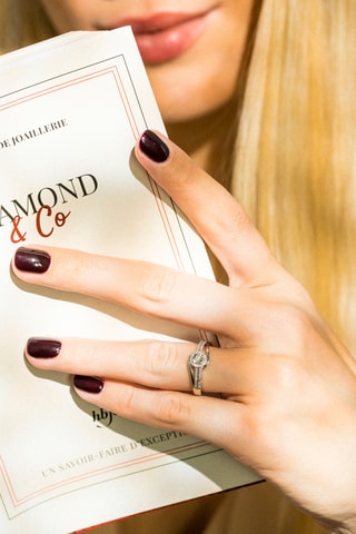 Ring Elue De Ton Cœur Witgoud en Diamanten 0,12 Karaat/56