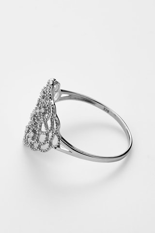 Bague Dentelle - Or blanc et diamants