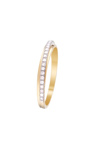 Trouwring Divine   Geelgoud en Diamanten