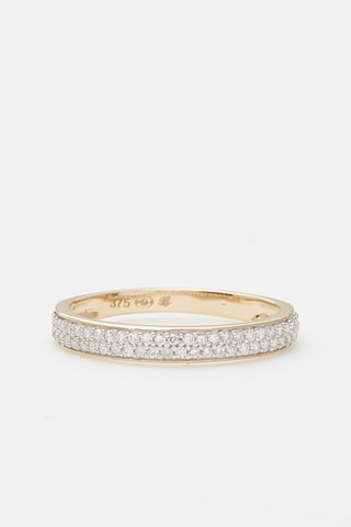 Trouwring Granité Geelgoud en Diamanten